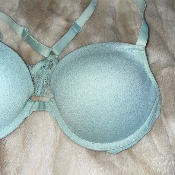 Light blue front hook racer back bra - Picture 2 of 7